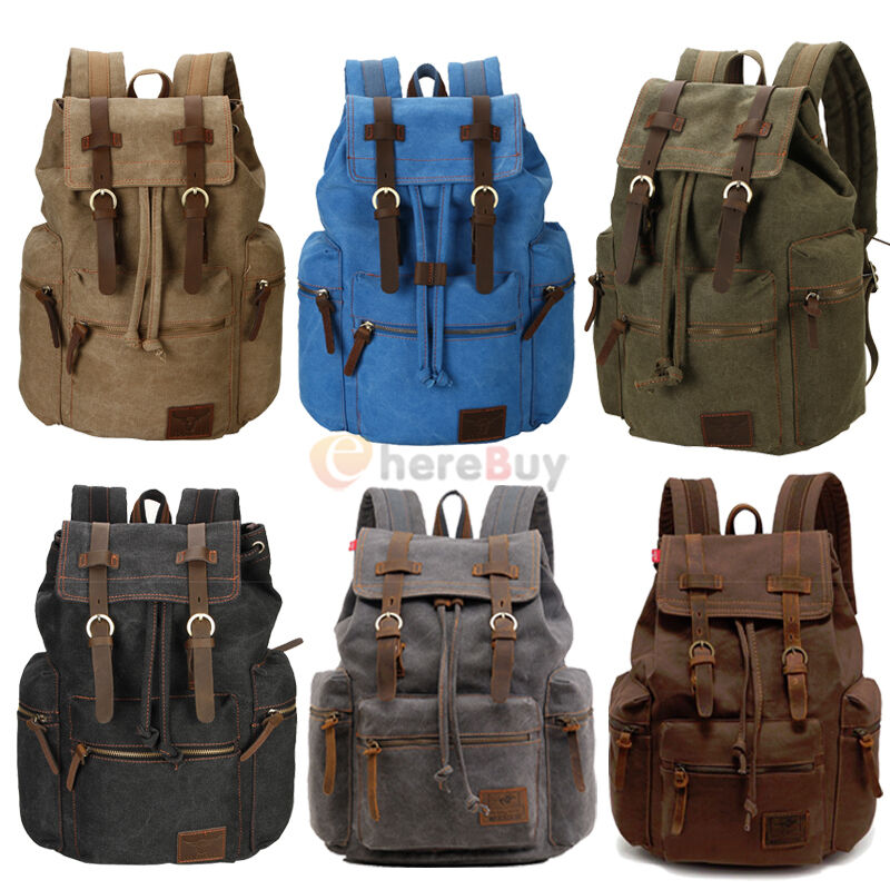 Vintage Army Canvas Backpack