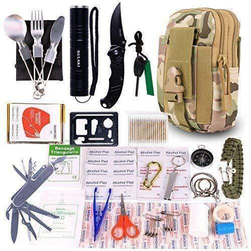 15 in 1 Outdoor Survival Emergency Kit