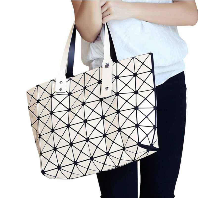 Quilted Geometric Handbag